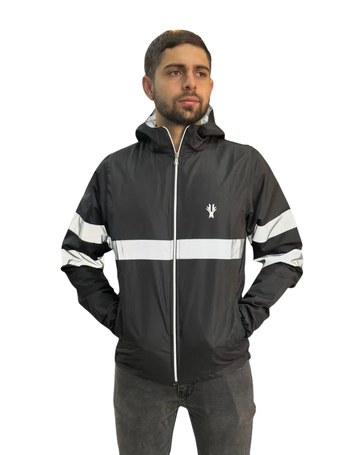 CHAQUETA REFLECTIVA DOBLE FAZ NEGRO