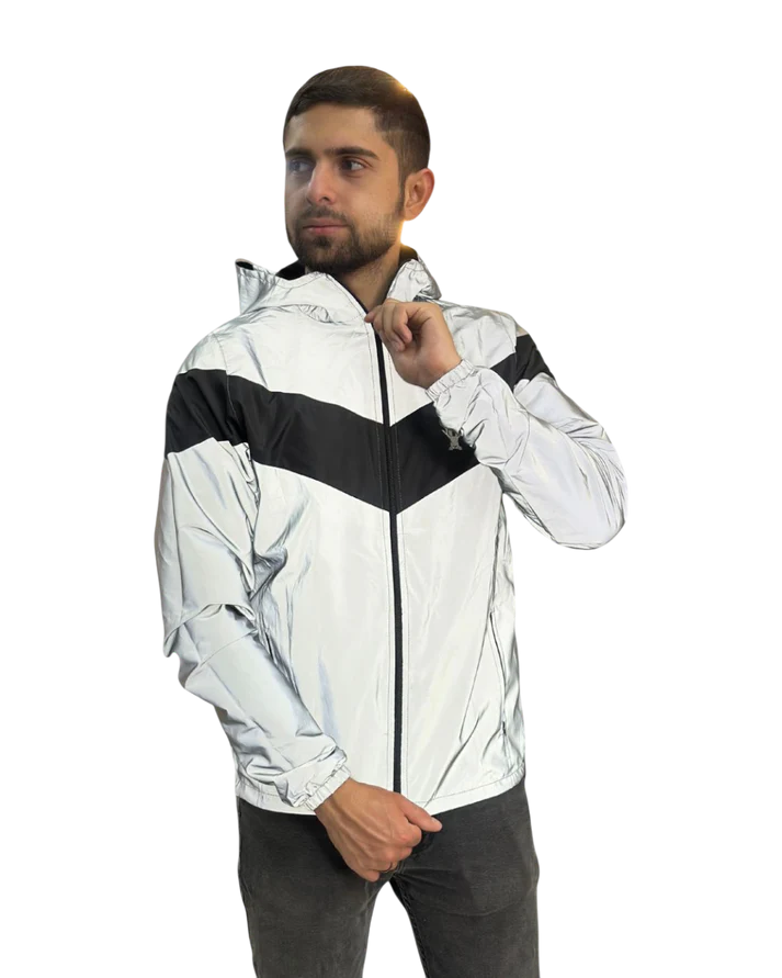 CHAQUETA REFLECTIVA DOBLE FAZ NEGRO