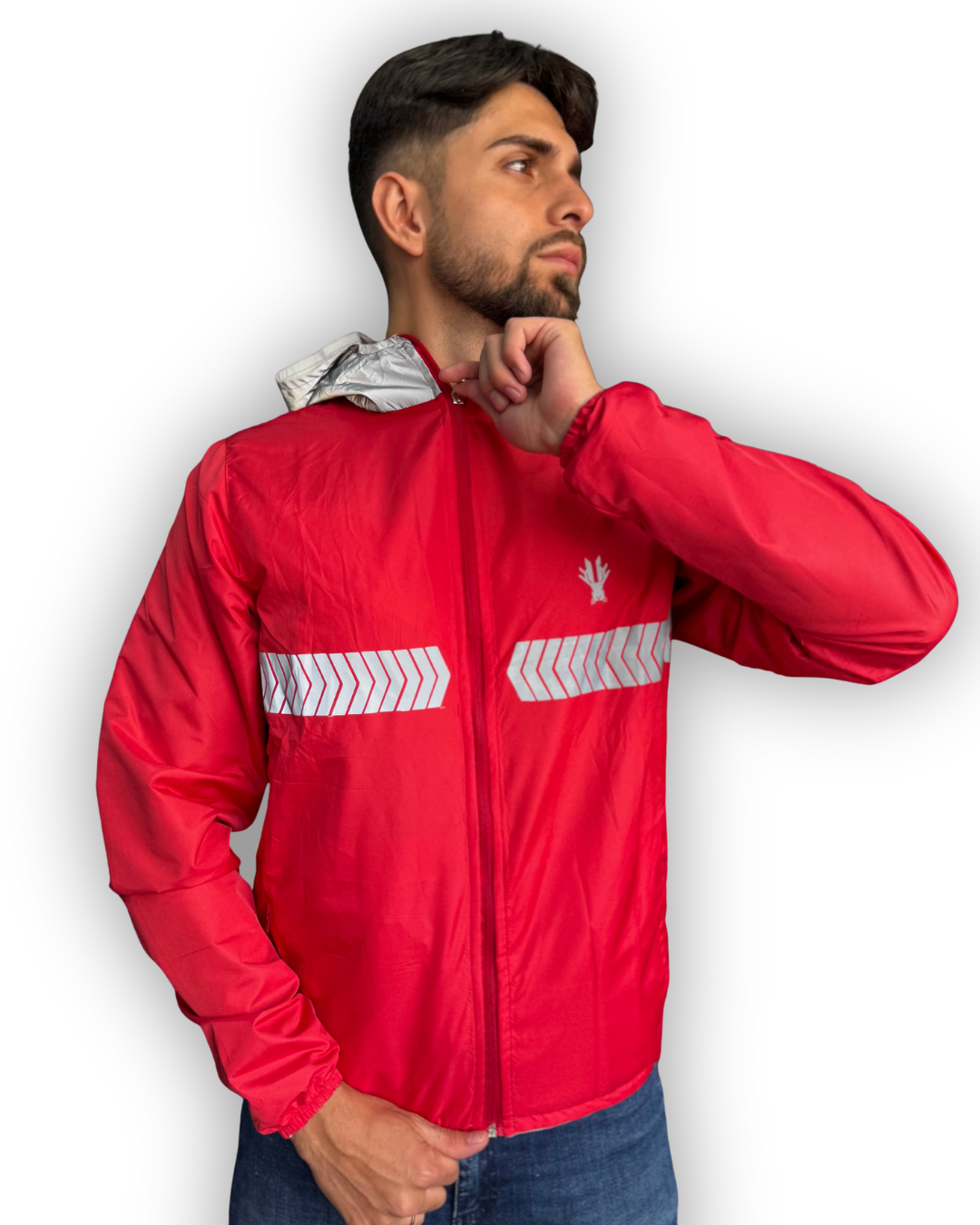 CHAQUETA REFLECTIVA DOBLE FAZ ROJO