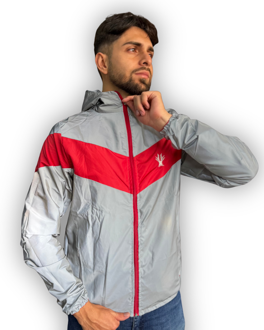 CHAQUETA REFLECTIVA DOBLE FAZ ROJO
